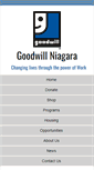 Mobile Screenshot of goodwillniagara.com