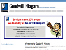 Tablet Screenshot of goodwillniagara.com